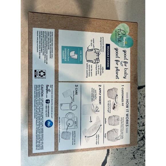 Pampers Hybrid Cover Unisex Diapers Jungle, I Heart You-gray, Milk & Cookies - Picture 7 of 10